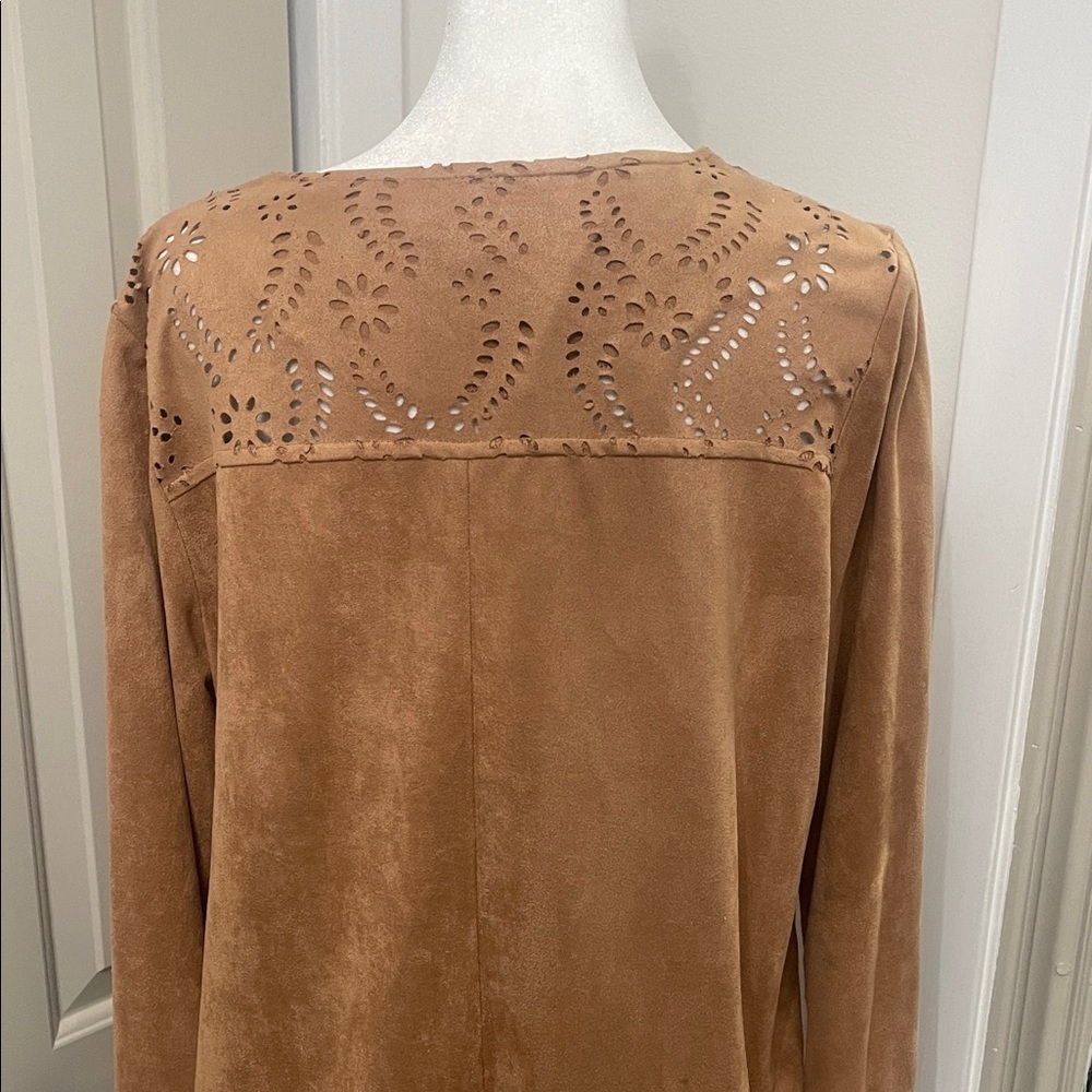Love Riche Brown Ombre Cape Jacket - Picture 8 of 14